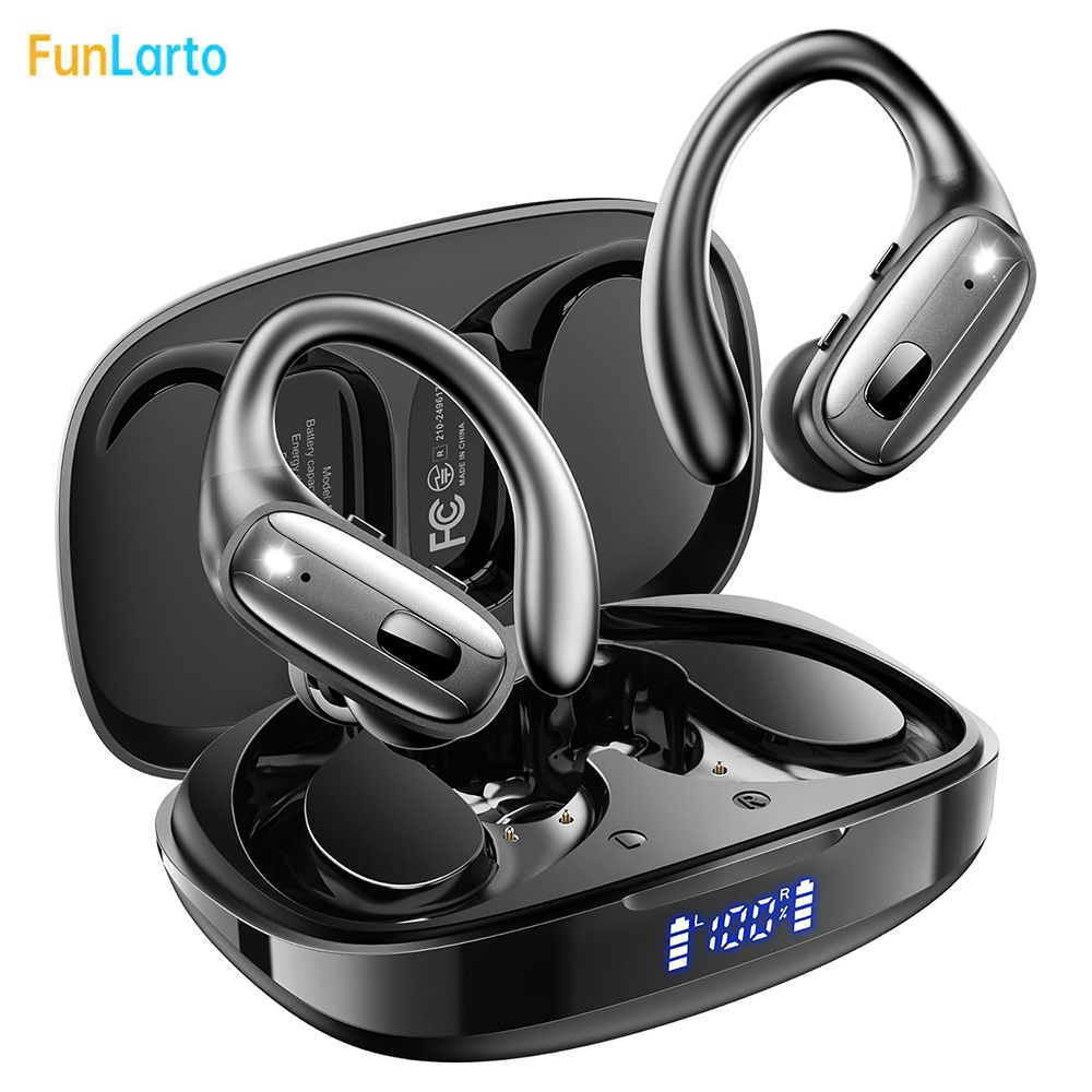 Type C Wired Earphones With Mic - Headphone Bluetooth 5.3 Olahraga Nirkabel Earbuds