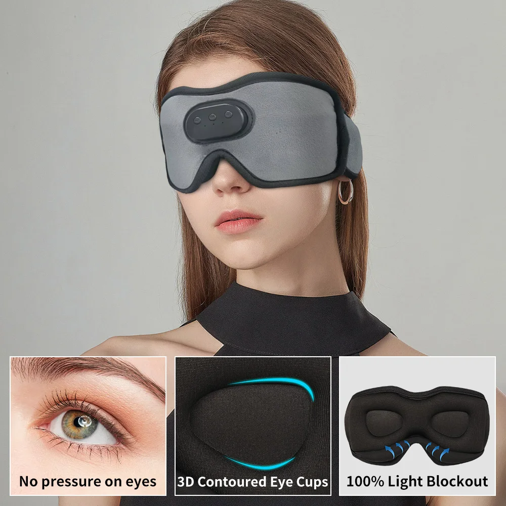 Sleep Mask Headphones Bluetooth - Headphone Masker Mata Tidur Bluetooth Premium