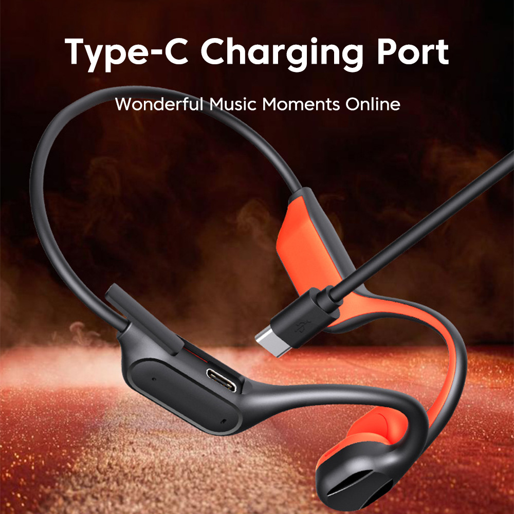 Anc Wireless Over Ear Headphones - Headphone Olahraga Konduksi Tulang Bluetooth 6.0