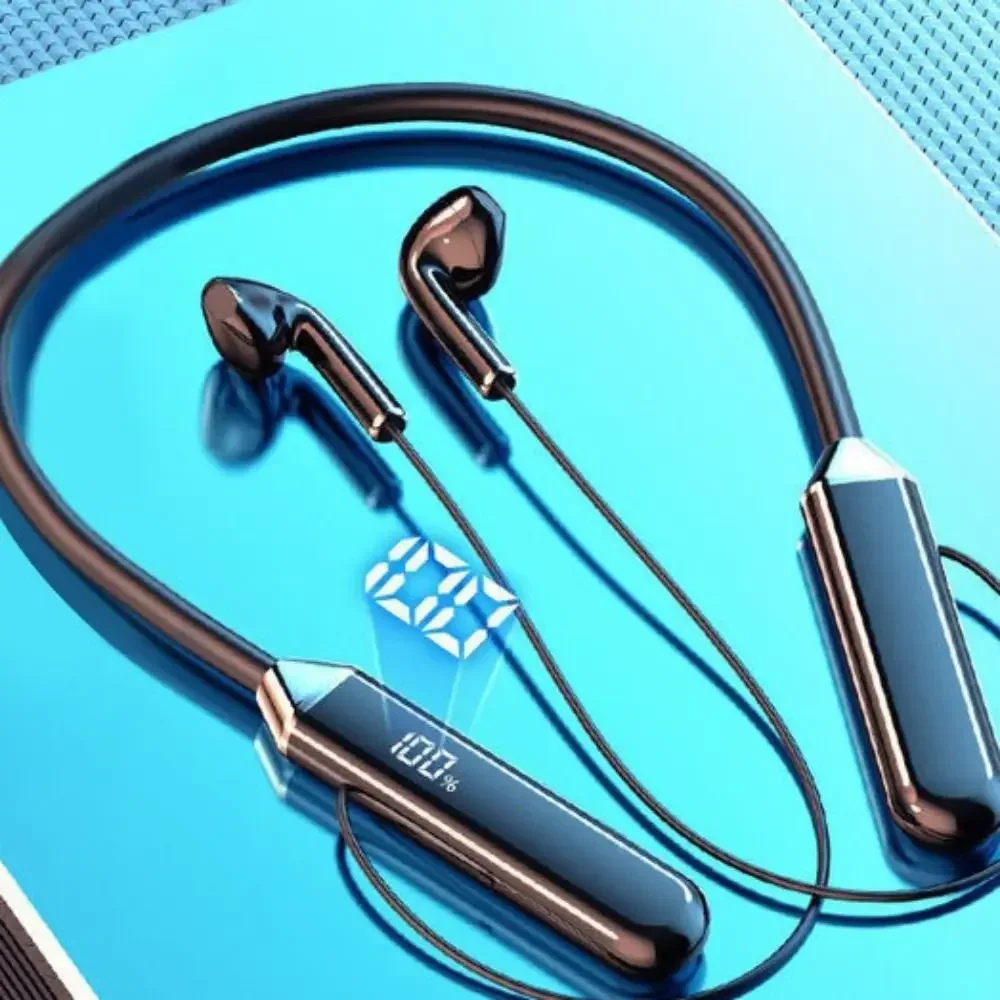 Earphone Magnetik D18 Headphon - Magnetic Neckband Sports Earphones ulasan dan harga