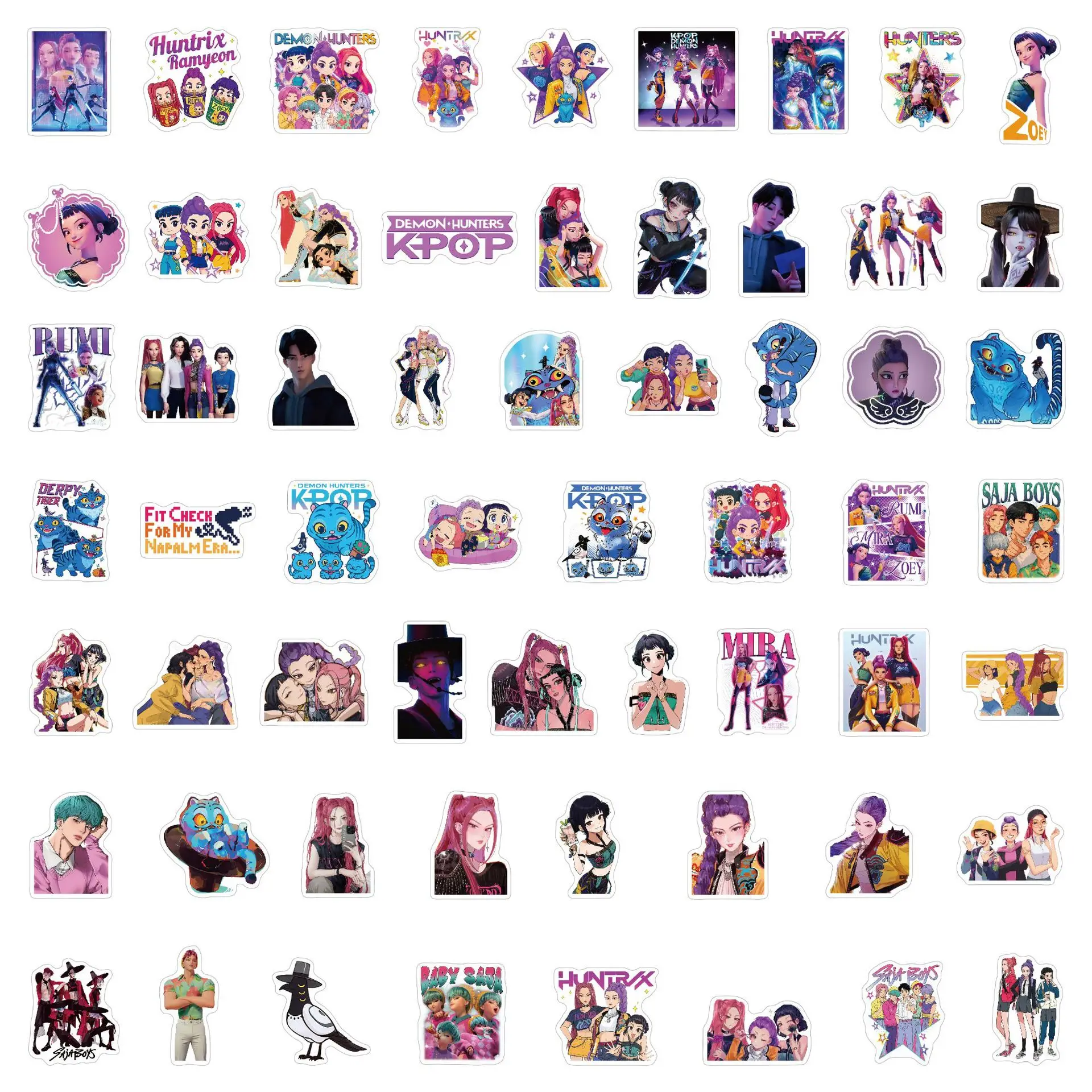 60 buah stiker anime bergambar - Laptops ulasan dan harga