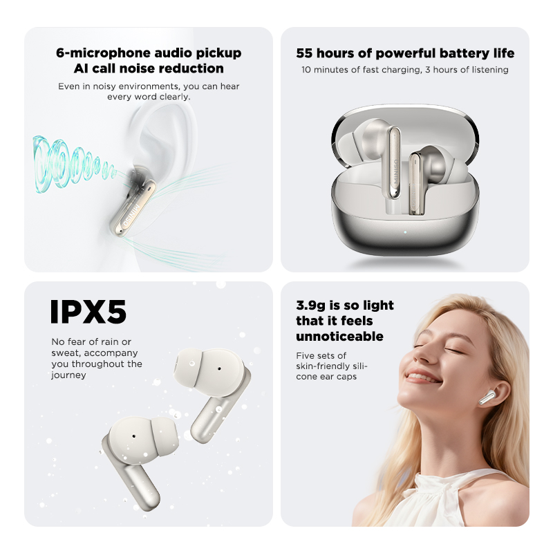 MINISO MS106, Earphone Bluetoo - Headphones ulasan dan harga