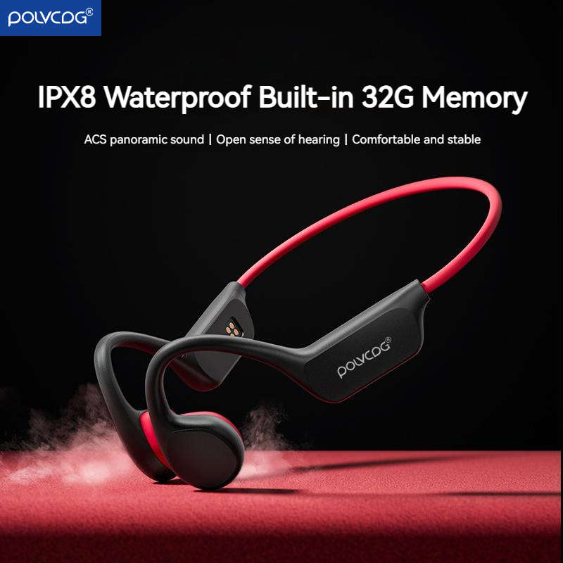 POLVCDG Headset Konduksi Tulan - Bone Conduction Running Headphones ulasan dan harga