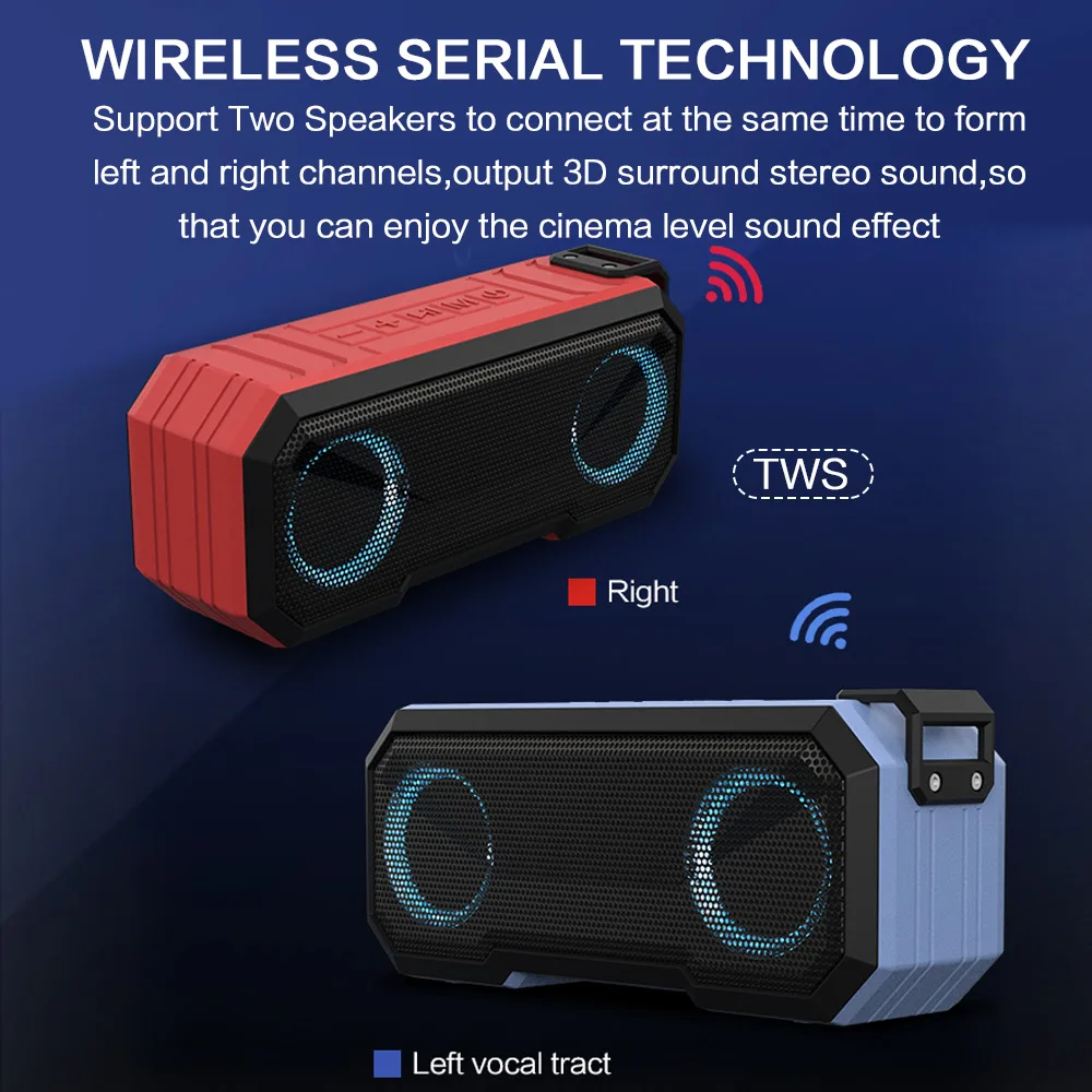 Speaker Bluetooth Portabel Spe - Portable Bluetooth Speaker Waterproof Ipx7 ulasan dan harga