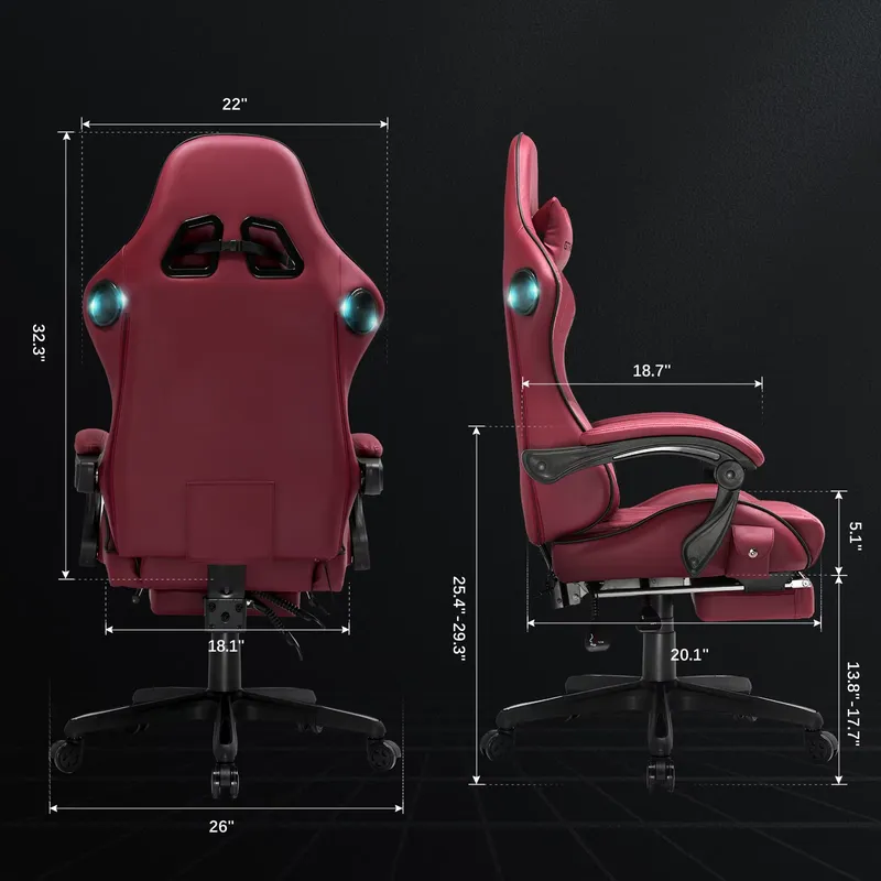 Kursi Gaming GTPLAYER dengan S - Speakers ulasan dan harga
