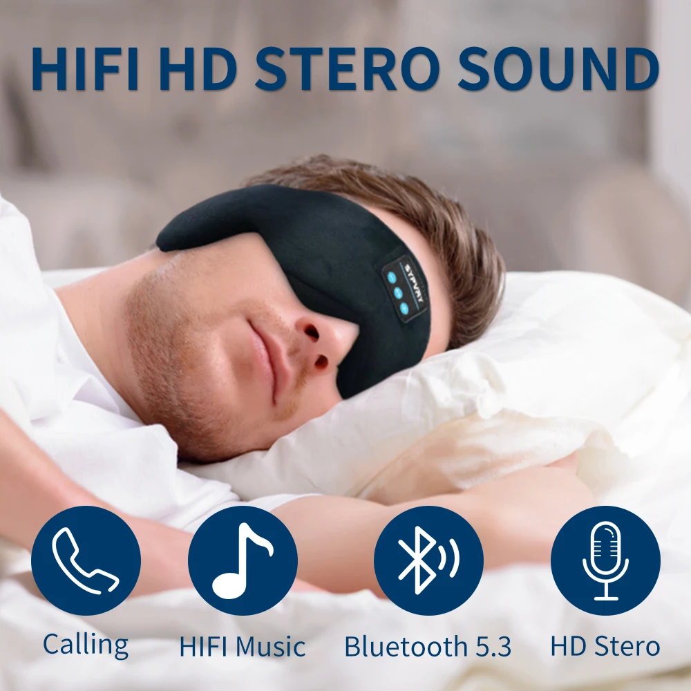 Masker Mata Bluetooth dengan H - Sleep Mask Headphones Bluetooth ulasan dan harga